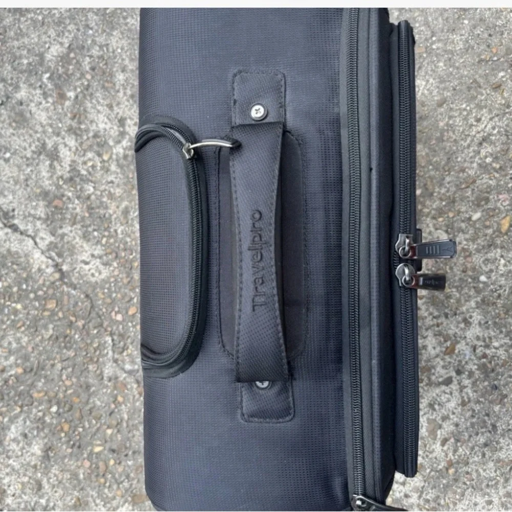 Travelpro Black Soft-Shell Rolling Under-seat Carry-On with Front Pocket